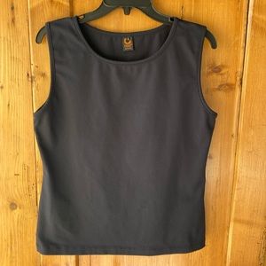 (L) Ojai black, sleeveless tank; material holds you in; excellent condition